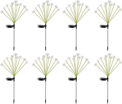 LED Solar Garden Lights Mushroom, Waterproof Solar Pathway Lights Outdoor, for Patio, Festival, Wedding, Party Decor Jellyfish Ambiance