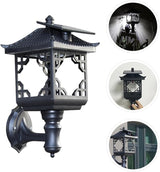 Solar Matte Black Waterproof LED Wall Lantern for Outdoor Yard Lighting Porch and Front Door Solar-Powered Sconce | Lumora