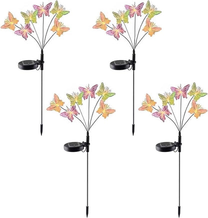 Waterproof Solar Pathway Lights, Solar Flowers Decorative Lights for Garden Patio Porch Flower Bed Decorations, Housewarming Gifts