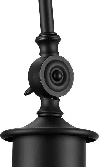 GLOBE Electric 44095 Aedan 1-Light Swivel Wall Sconce, Black Finish
