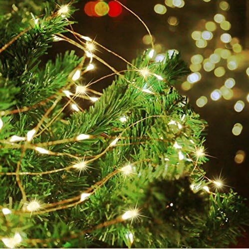 Decute 300Led 99FT Copper Wire Christmas Fairy String Lights Dimmable with Remote Control Starry Lights with UL | Lumora