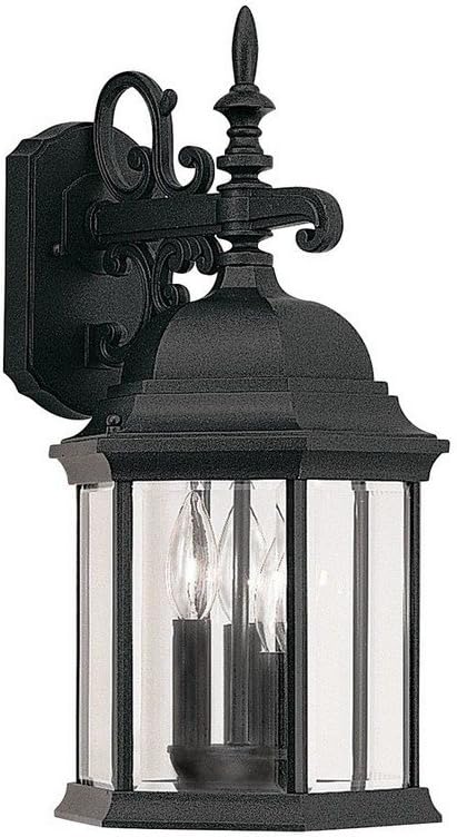 DESIGNERS FOUNTAIN Devonshire 3-Lights Outdoor Light Fixture, 19 Inch Exterior Wall Lantern Sconce for Front Door | Lumora