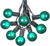 100 Foot G50 Outdoor Patio String Lights with 125 Green Globe Bulbs – Indoor Outdoor String Lights – Market Bistro | Lumora