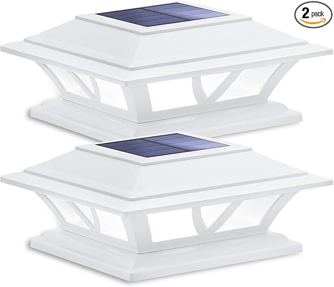 SIEDiNLAR Solar Post Lights Outdoor 2 Modes LED Fence Deck Cap Light for 4x4 5x5 6x6 Posts Garden Patio Decoration | Lumora