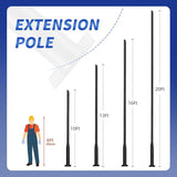 Street Light Pole 13Ft, Street Light Poles for Outdoor Lighting,Solar Pole Accessory for Street, Suitable for | Lumora