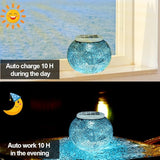 Aukora Color Changing Solar Powered Glass Ball Garden Lights, Table Lamps Waterproof Night Light for Patio, Bar | Lumora