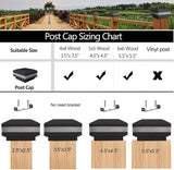 Sumaote Solar Post Cap Light, Outdoor Waterproof LED Solar Post Light Fits 4x4 5x5 6x6 Wooden Posts Fence Lights | Lumora