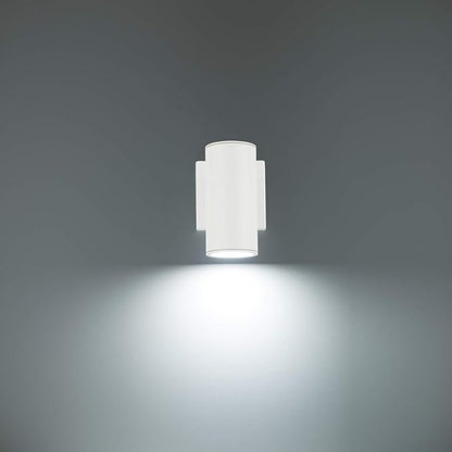 WAC Lighting, Cylinder LED Single Up or Down Indoor or Outdoor Wall Light 3000K in White