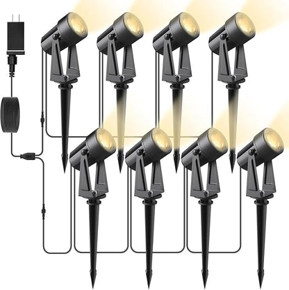 Svater Outdoor String Lights 200 FT with Landscape Lighting Outdoor 8 Pack