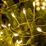 100FT Firecracker String Lights 1000 LED Warm White Plug in Indoor Silver Wire Cluster - Decorative Outdoor Light | Lumora