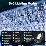 KAQ Connectable 300LED 115Ft String Lights, Christmas Lights Indoor Outdoor
