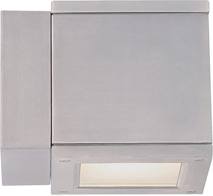 WAC Lighting WS-W2504-BK Rubix LED Outdoor Wall Light Fixture, Dark Sky Friendly Single Light, 3000K, Black