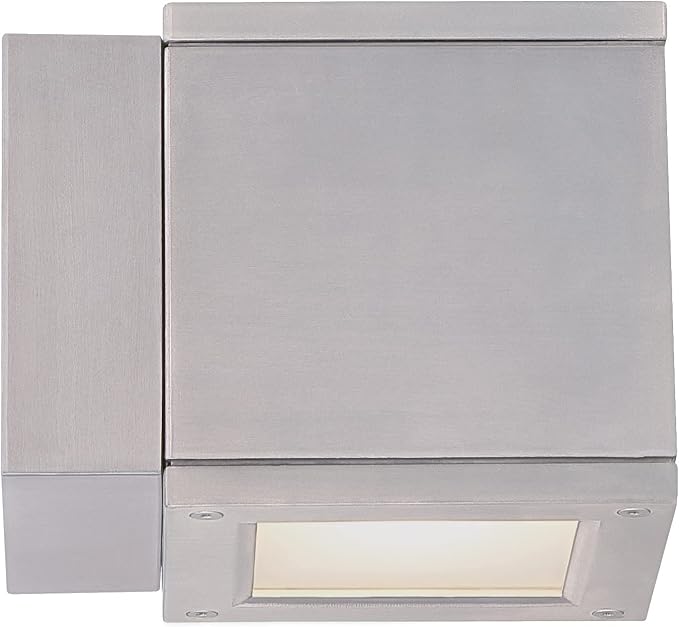 WAC Lighting WS-W2504-WT Rubix LED Outdoor Wall Light Fixture, Dark Sky Friendly Single Light, 3000K, White