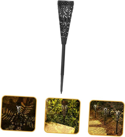 BESPORTBLE 4pcs Solar Pathway Lights Warm White Outdoor Solar Garden Lawn Decorative Waterproof Landscape Lighting for Patio Yard