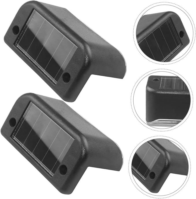 12pcs Solar Powered Waterproof LED Step Lights for Outdoor Stair Railing, Warm White Solar Deck Fence Lights for | Lumora