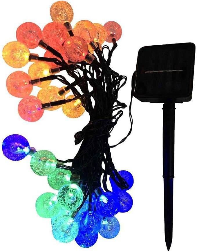 Ulalaza 2PCS Garden Solar Lights Multi-Color Changing LED Flower Stake Light Decorative Landscape Lawn Yard Outdoor Lights Length 500mm/20inch, 50 Bulbs Colored Lights