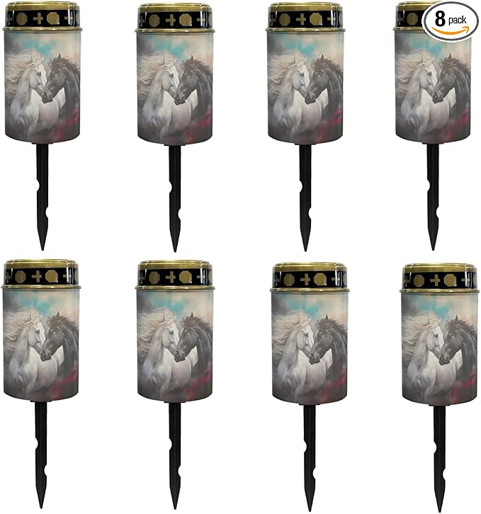 Horse Solar Garden Lights Waterproof,Horse Lantern Solar Stake Lights,Solar Pathway Lights Outdoor Warm White | Lumora
