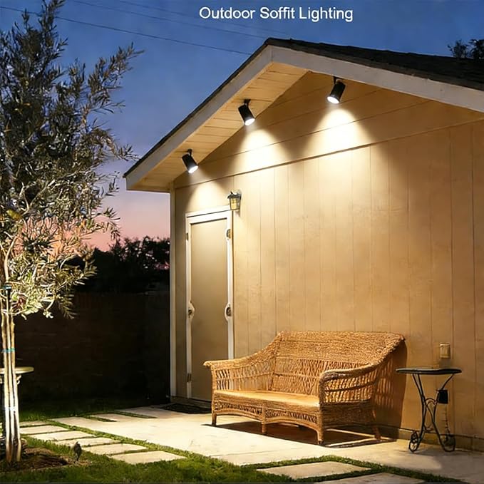 Arrownine Low Voltage Landscape Lighting Tree Hanging Down Lights Moonlighting Outdoor Soffit Lighting Wall Mount Light,Replaceable MR16 LED Bulb Warm White Brass Material