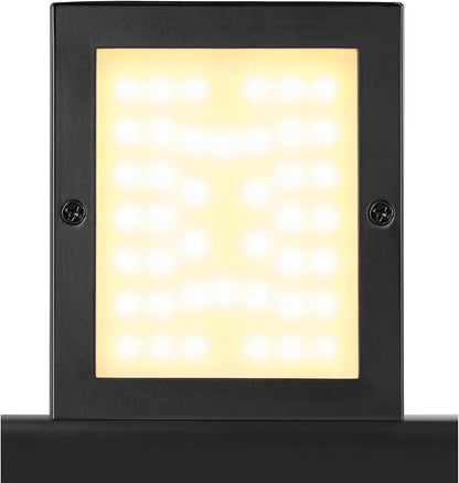 GLOBE Electric 17W Integrated LED Outdoor Wall Sconce, Matte Black, 650 Lumens, 2700K, Dimmable, Weather Resistant, 60000124