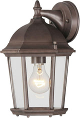 Maxim Cast-One Light Outdoor Wall Mount in Early American Style-8 Inches Wide by 12 inches high-Empire Bronze Finish | Lumora