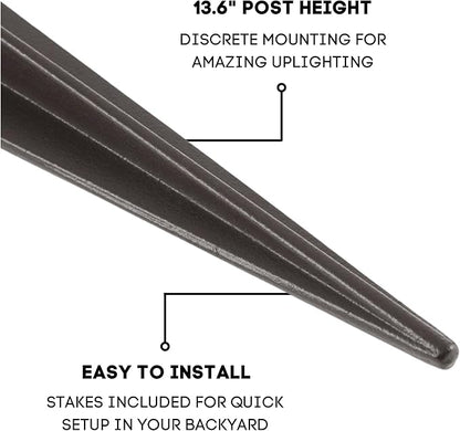 Energizer Solar Spot Lights Outdoor - 45 Lumen Solar Outdoor Lights with Smart Focus - Auto On/Off Solar Lights Outdoor Waterproof IP65 - Pack of 2 Outdoor Solar Lights for Yard (Cool White)