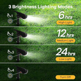 Linkind Solar Lights Outdoor Waterproof Landscape Spotlight Daylight 8 Pack