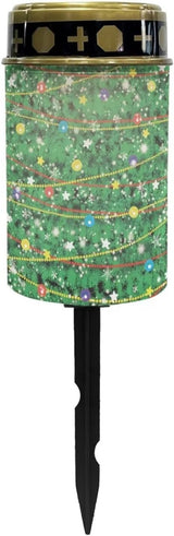 Christmas Solar Garden Light Waterproof Solar Light Outdoor Christmas Tree Print Solar Landscape Path Light LED | Lumora