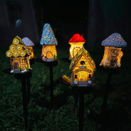 Ulalaza 2PCS Garden Solar Lights Multi-Color Changing LED Flower Stake Light Decorative Landscape Lawn Yard Outdoor Lights The Length is About 70 * 140 * 430mm/3 * 6 * 17inch Sold as Two as Shown