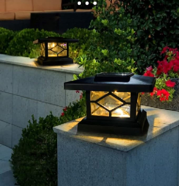 Ulalaza 2Pcs Solar Decking Lights RGB+ Changing Solar Step Lights Outdoor Waterproof Stair Lights for Fence, Deck | Lumora