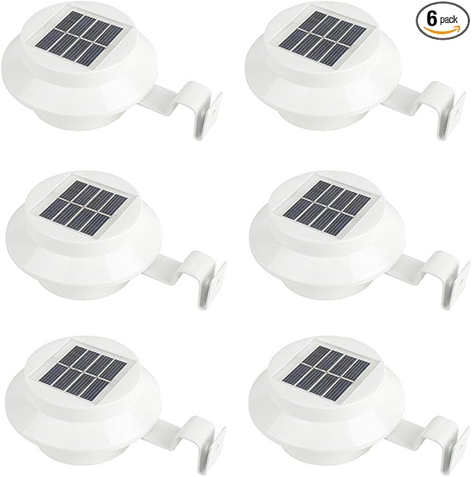 iSunMoon 6 Pack Outdoor Solar Powered LED Gutter Light Fence Roof Gutter Garden | Lumora