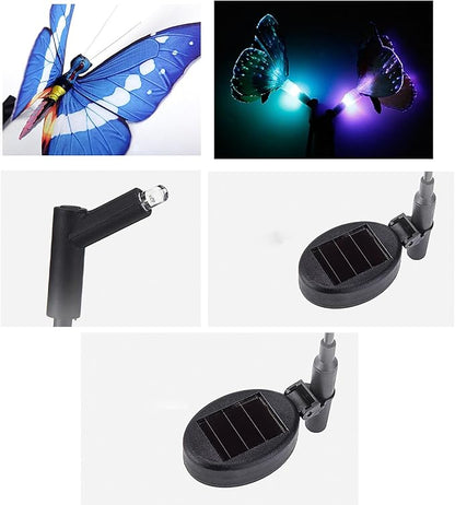 Solar Lights, RGB Color Changing LED Outdoor with Light Sensor and On Off Switch, Solar Pathway Lights for Lawn Patio Yard Landscape Decor