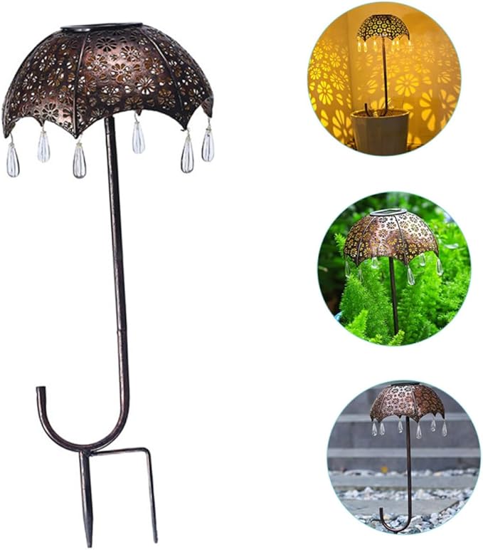 Solar Led Garden Landscape Lamp Umbrella Shape Outdoor Patio Decor Solar Pathway Lights Outdoor Lights | Lumora