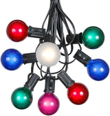 100 Foot G40 Outdoor Patio String Lights with 125 Multi Globe Bulbs – Indoor Outdoor String Lights – Market Bistro | Lumora