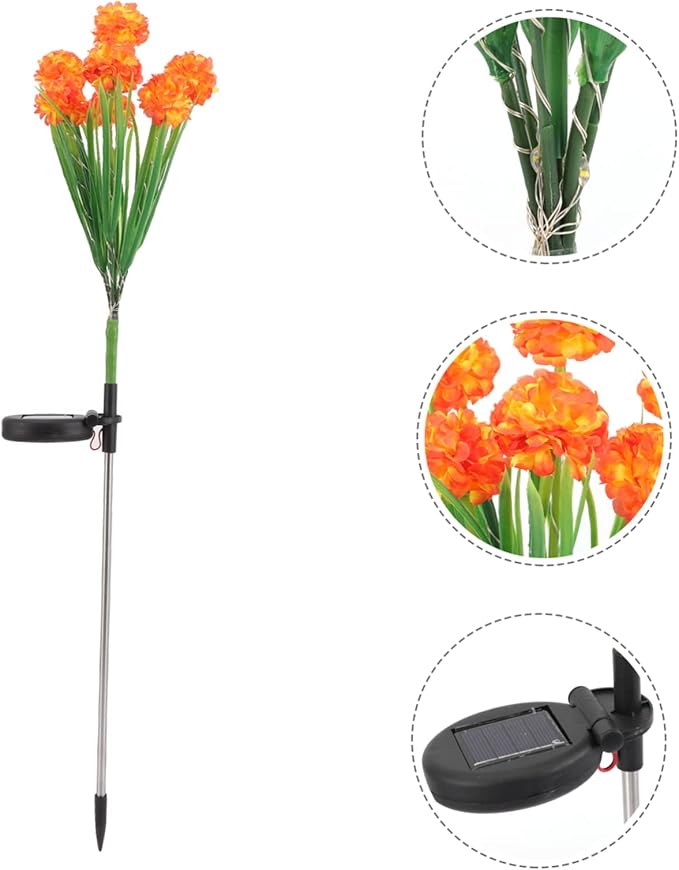 Solar Light Decorative Garden Landscape Lamp Led Flower Solar Pathway Light for Courtyards Parks and Gardens Auto at Night and Stylish Design