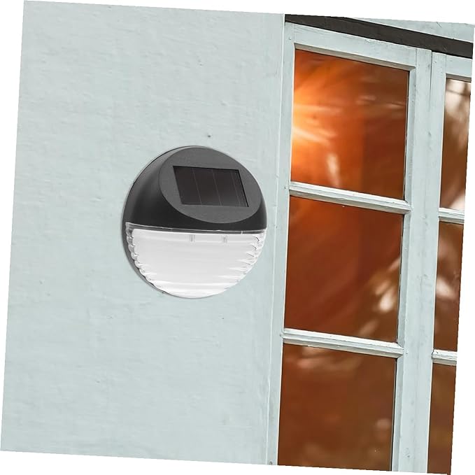 DOITOOL Solar Fence Lights Solar Step Lights Outdoor Stair Lighting Solar Wall Lights Waterproof Solar Garden Lights