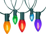 C9 Christmas Lights Outdoor, 25FT Waterproof Multicolor LED String Lights for Roofline Xmas Tree Patio Holiday | Lumora