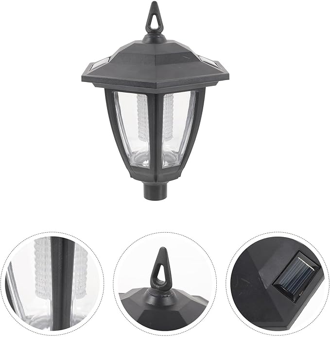 Solar Garden Lights Outdoor, Mid-Size Vintage European Style Solar Pathway Lights with Led, Hanging Lawn Lanterns for Yard and Patio Decoration