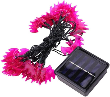 STOBAZA 2pcs Purple Solar Decorative Light Strings Outdoor Lamp Decor for Parties Warm Light Lightweight for Halloween and Festive Gatherings