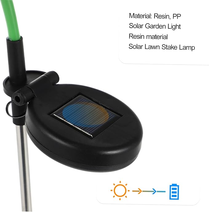 Mipcase Solar Pathway Light Led Solar-Powered Garden Landscape Lamp Outdoor Decorative Flower Design for Courtyards Parks and Pathways and Easy to Install