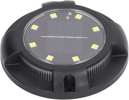 Solar Ground Lights 4 Sets 5W Colorful Gradient Side Glowing Waterproof IP65 Outdoor Garden Lamps - Automatic Lighting, Warm & Colorful for Lawn & Pathway Decora