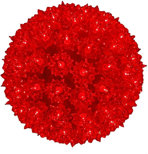 Novelty Lights 10in 150 Light Starlight Sphere, Red, Extra Large Ornament Ball - Outdoor Security Flood Light | Lumora