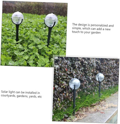 NUOBESTY 2pcs Solar Lawn Lights with LED Landscape Pathway Lights Outdoor Garden Solar Decorative Ground Lamps for Patio Yard