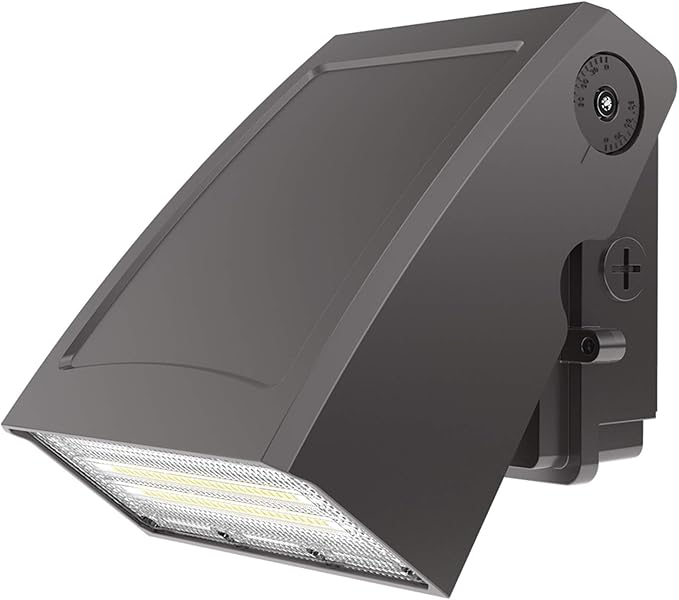 HYPERLITE LED Wall Pack Light: 40W 5200lm ETL Approved - IP65 Waterproof Full Cut-Off Adjustable Wall Pack LED Exterior Light for Garage House Driveway Building Yard - 175W Matel-Halide Replacement