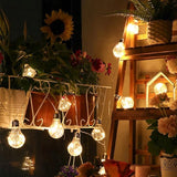 16FT Globe String Lights, G50 Solar Outdoor String Lights with 10 Clear Edison Bulbs, Clear Edison Bulb String | Lumora