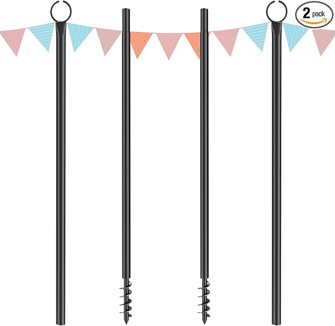 Espird String Light Poles for Outdoor 2 Pack,10 Ft Outside String Light Pole for String Lights, Backyard Patio | Lumora