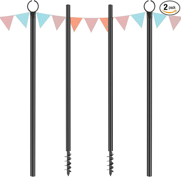 Espird String Light Poles for Outdoor 2 Pack,10 Ft Outside String Light Pole for String Lights, Backyard Patio | Lumora