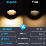 SUNVIE 5W LED Low Voltage Deck Lights with Fastlock2 Wire Connectors 12-24V AC/DC Low Voltage Landscape Lighting | Lumora