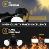 LUTEC P6221B 2000 Lumen 18 Watt LED Dual-Head Floodlight Outdoor, Switch Controlled Waterproof Exterior Security | Lumora