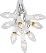 Novelty Lights Clear Twinkle Incandescent Christmas String Lights - Retro Traditional C9 Indoor/Outdoor Light Set | Lumora