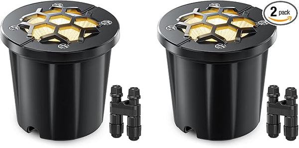 HIBOITEC Low Voltage Landscape Lighting 12-24V 12W LED Outdoor In-Ground IP67 Waterproof Well Lights 3000K Warm | Lumora